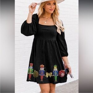 Suede Nutcracker Dress